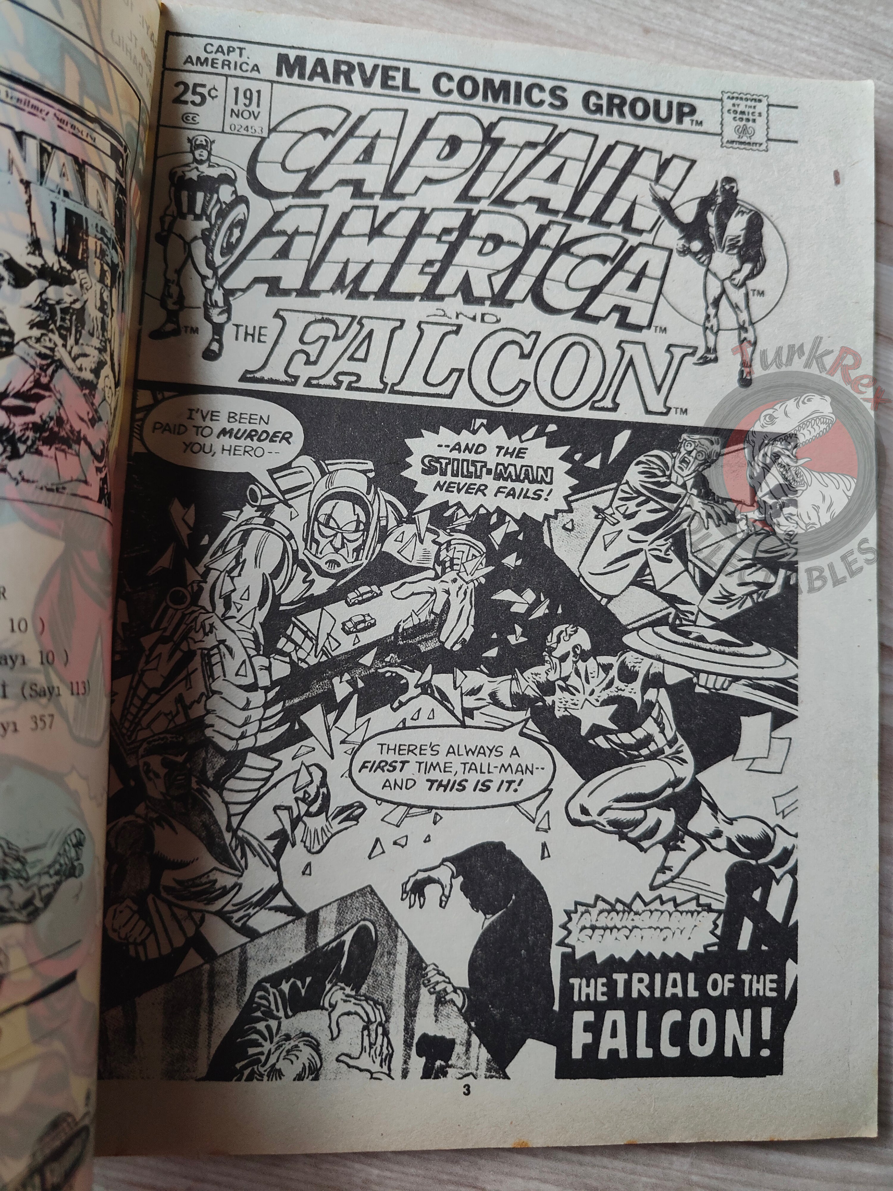 Captain America – Issue #10 1988 Turkish Comic Turkey #191 #192 #193 #194