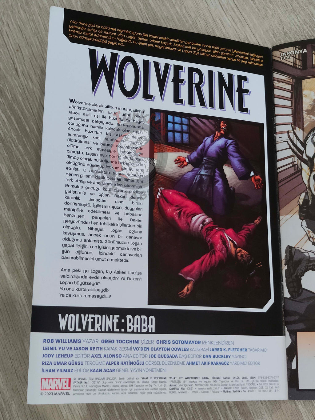 What If? Wolverine: Father #1 Turkish Comic Turkey X-Men