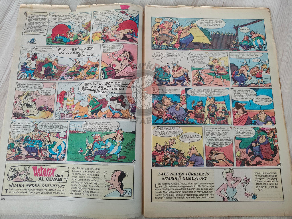 Asterix – Asterix in Belgium early 90s Turkish Edition Comic Turkey