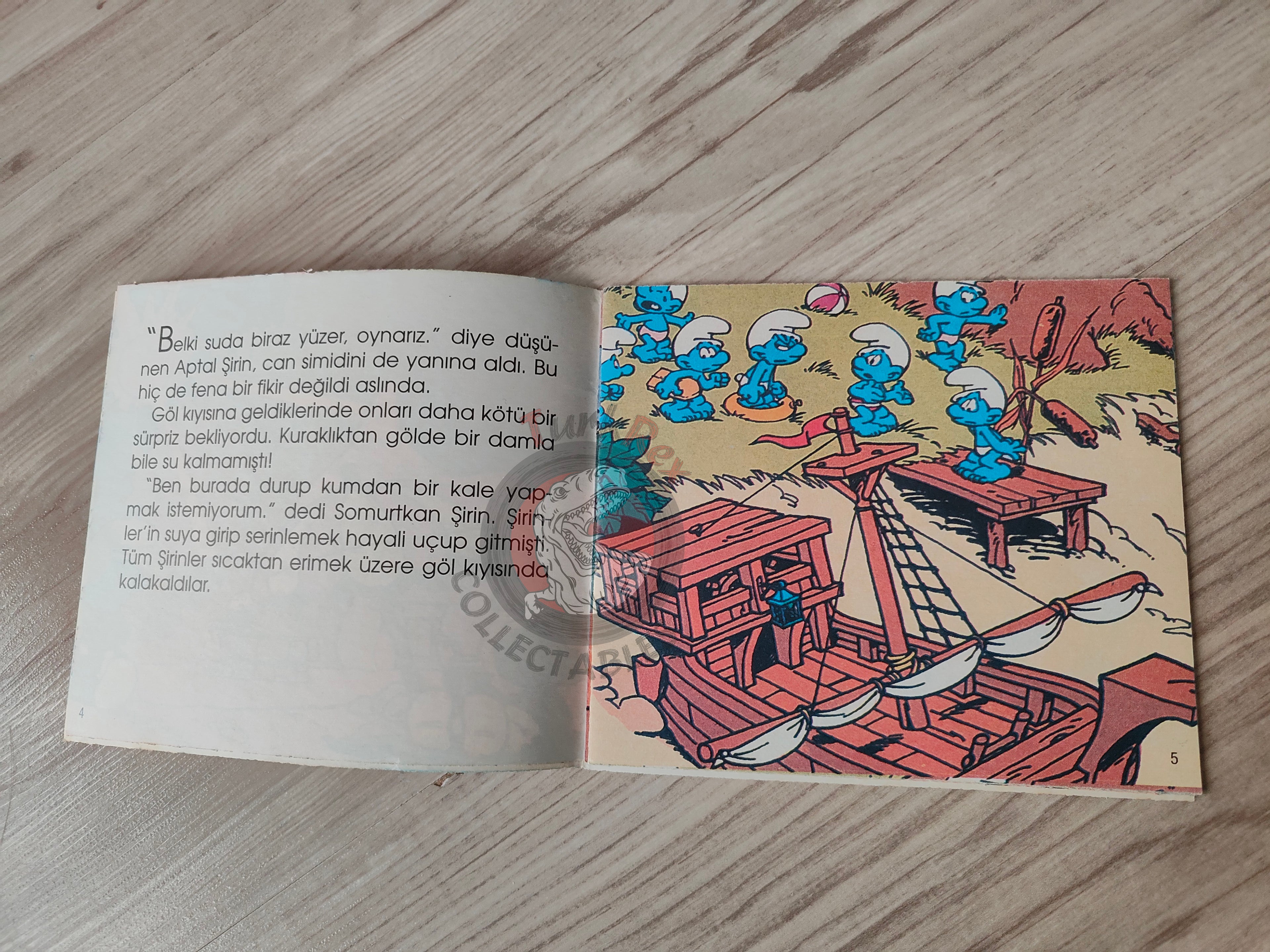 The Smurfs - Ein Schlumpf im Schlaraffenland 1997 Turkish Book Turkey Die Schlümpfe Minibuch