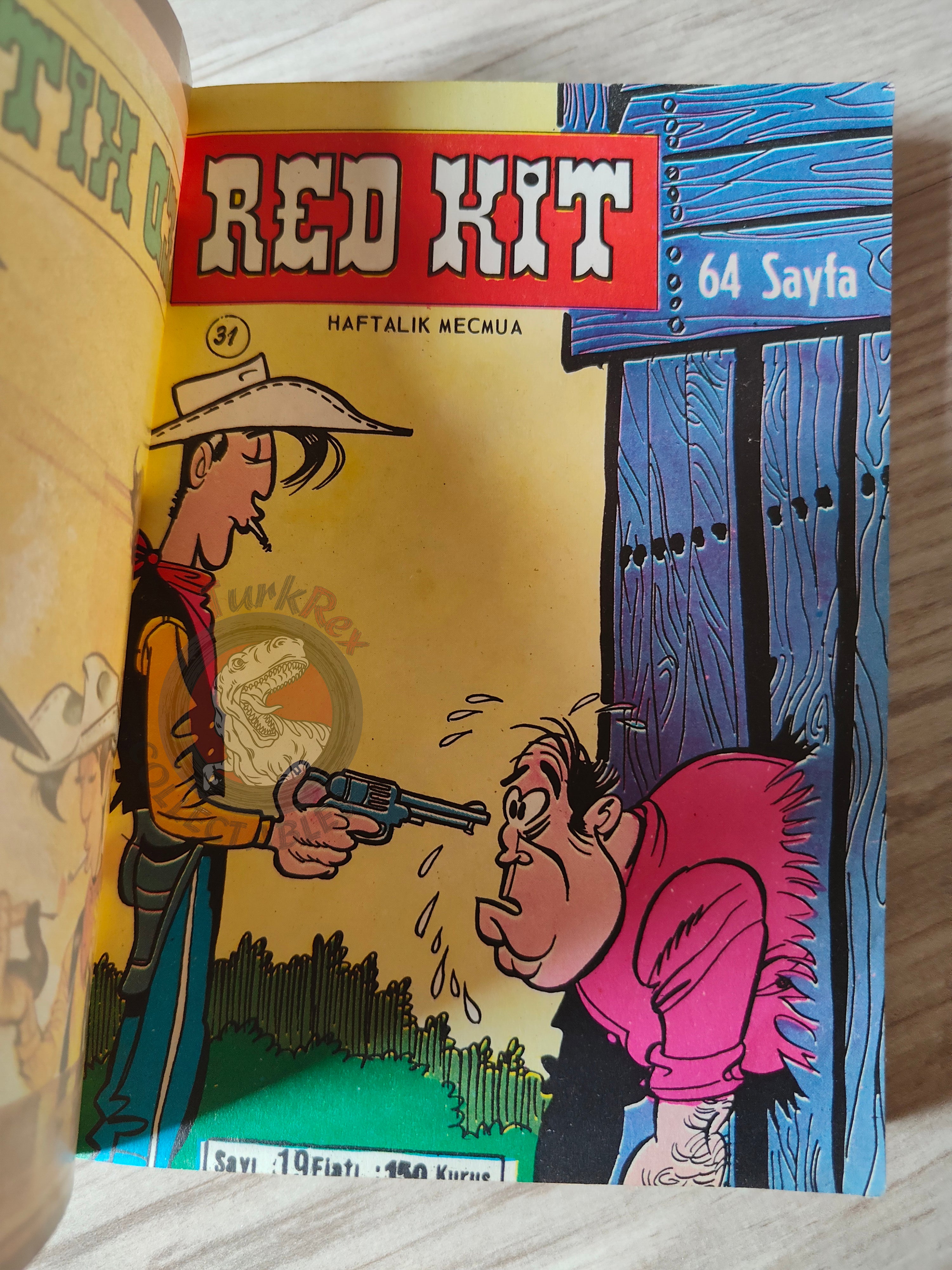 Lucky Luke #7 Ruée Sur l’Oklahoma 1972 Turkish Comic Turkey Le Vieux Nick