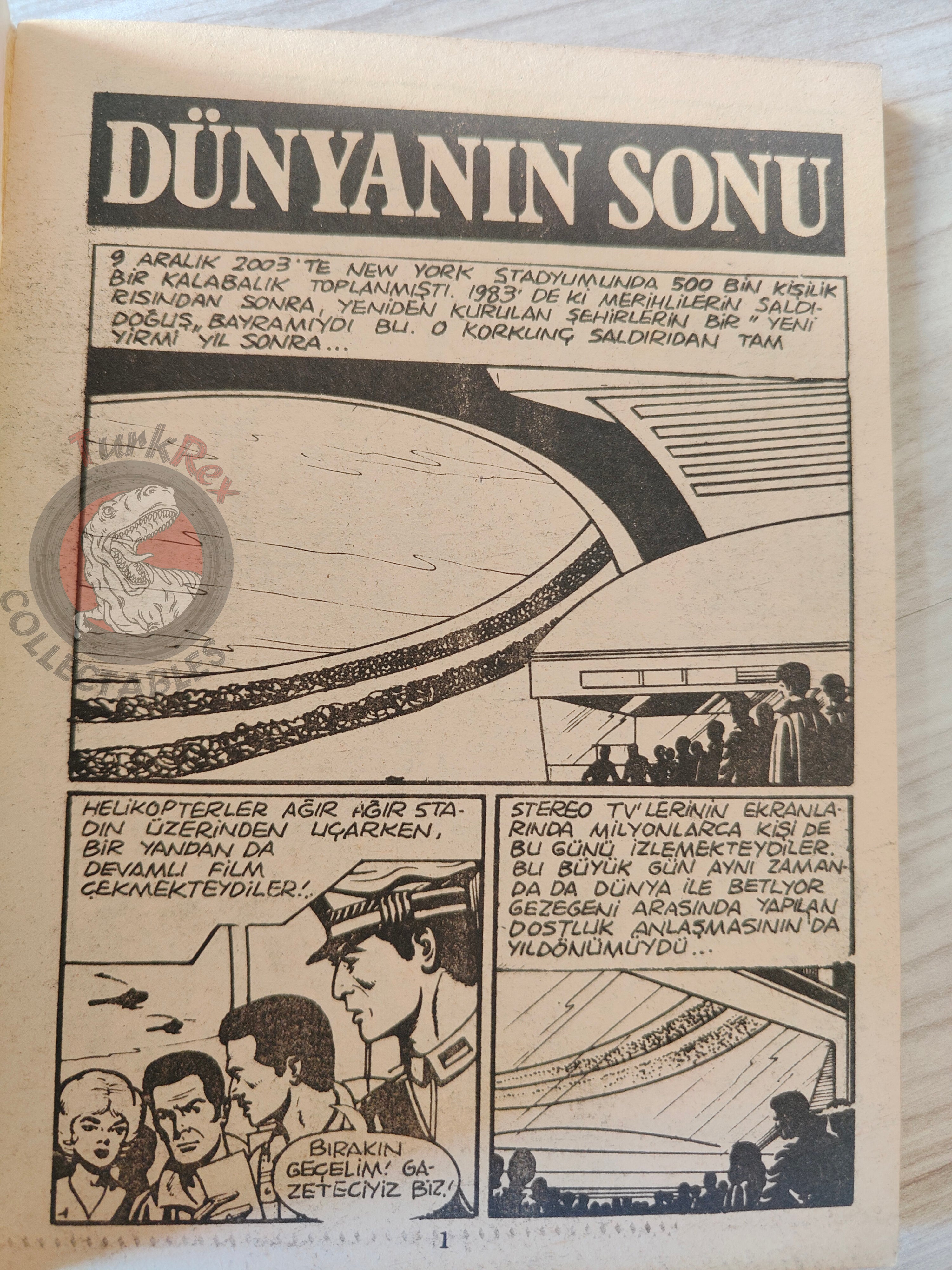 Uzay #3 1981 Turkish Comic Turkey Space Science Fiction