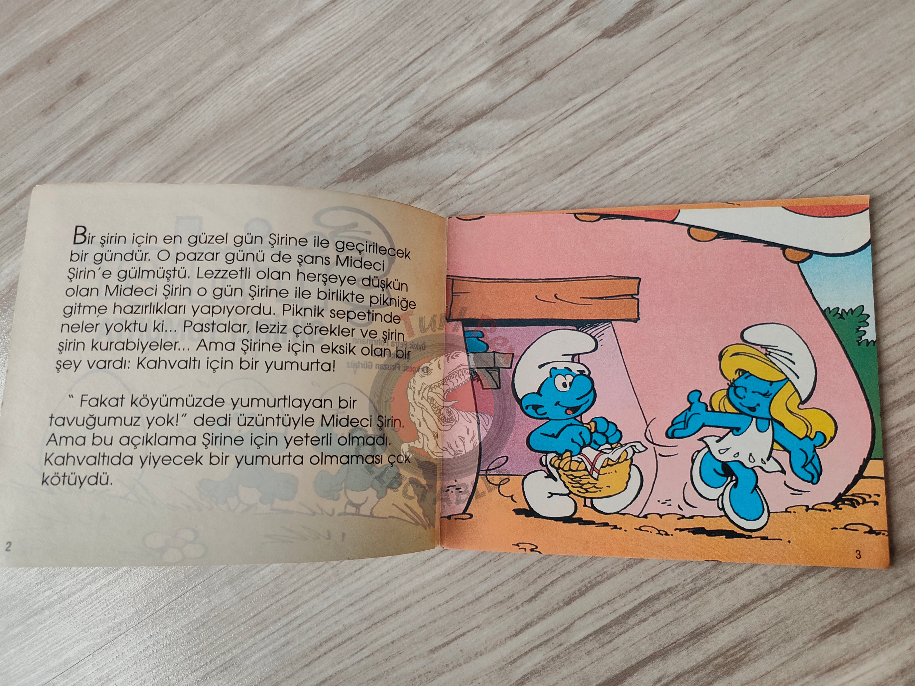 The Smurfs - Das Überraschungsei 1997 Turkish Book Turkey Die Schlümpfe Minibuch