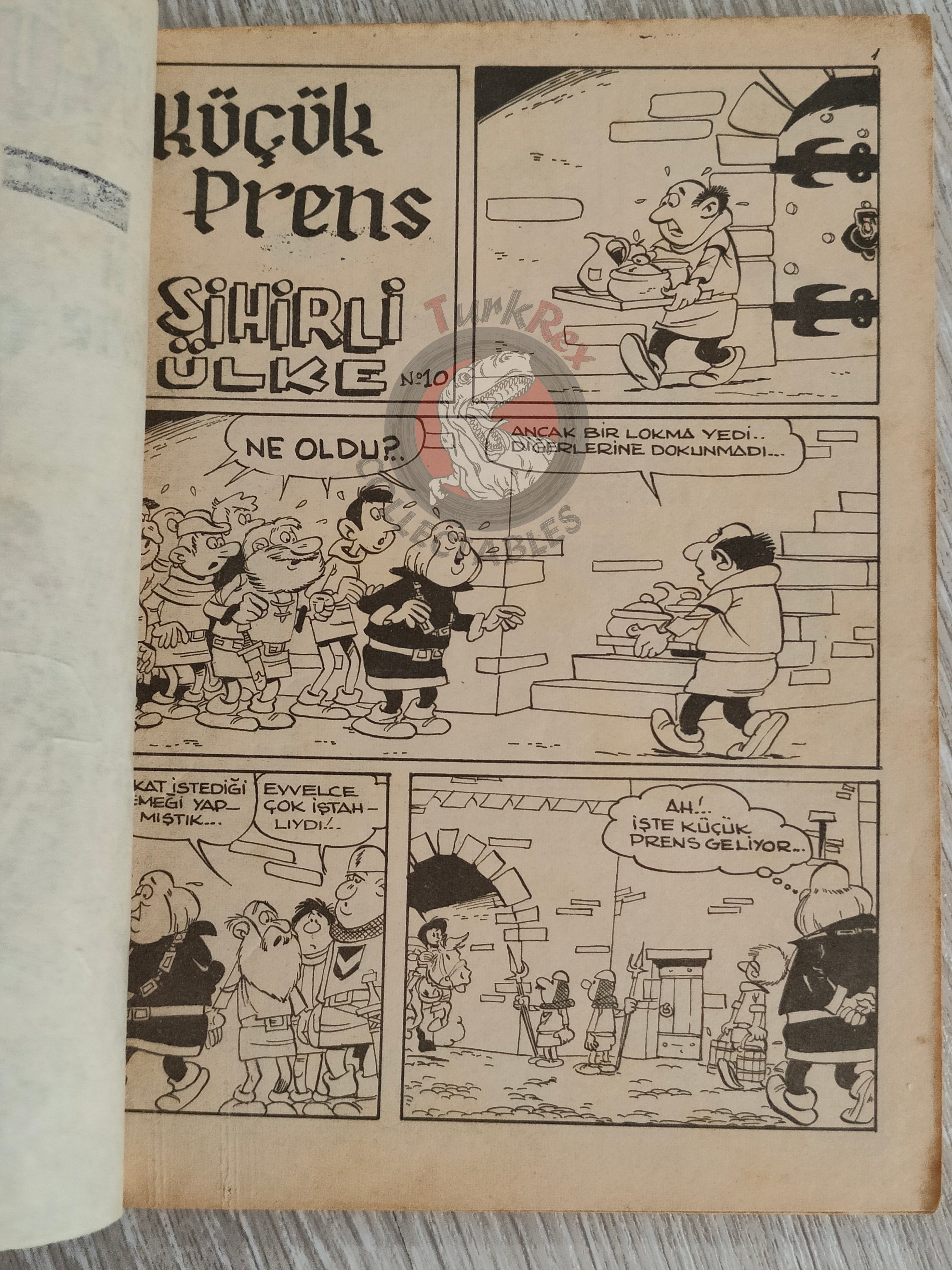 Johan et Pirlouit #4 1979 Turkish Comic Turkey Le Pays Maudit #12 The Smurfs