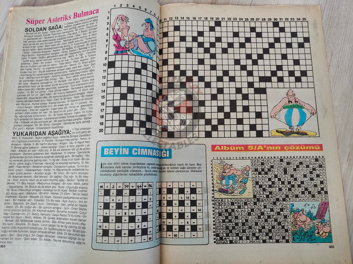 Asterix – Asterix in Belgium early 90s Turkish Edition Comic Turkey
