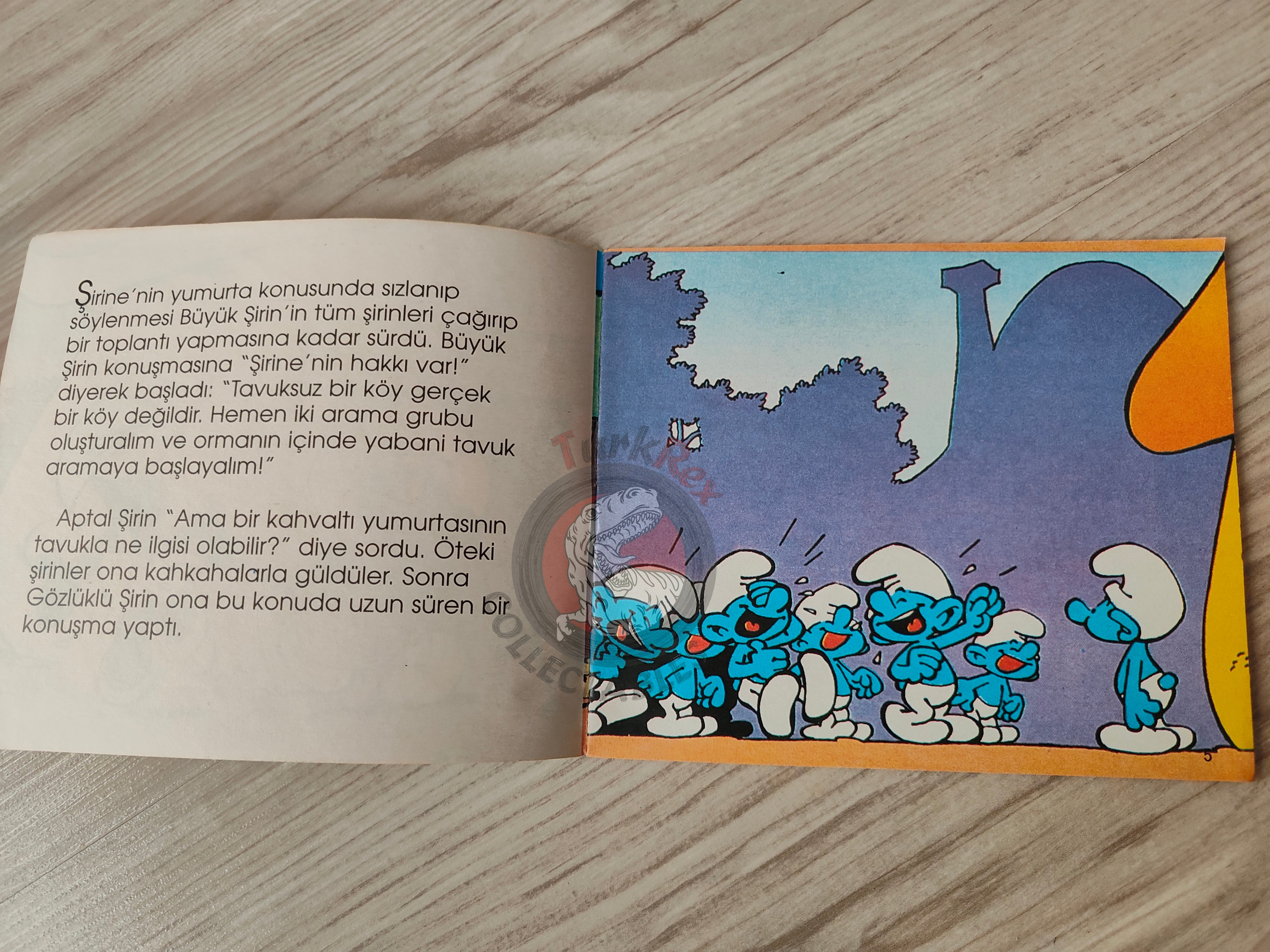 The Smurfs - Das Überraschungsei 1997 Turkish Book Turkey Die Schlümpfe Minibuch
