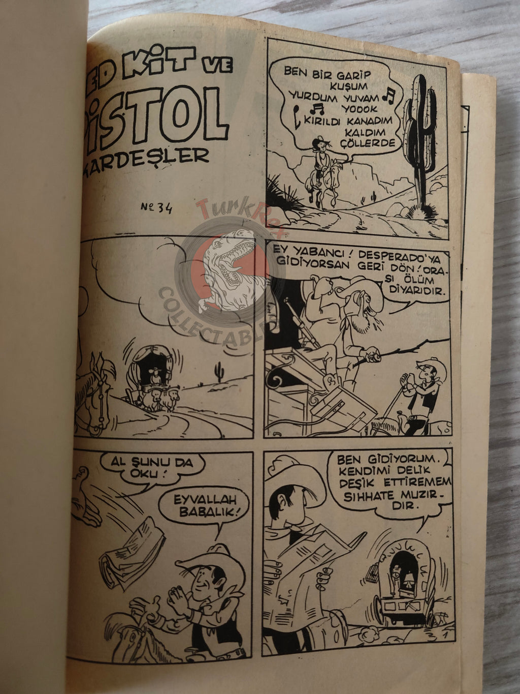 Lucky Luke #12 Rodeo 1969 Turkish Comic Turkey Vieux Nick Gaston Boule et Bil