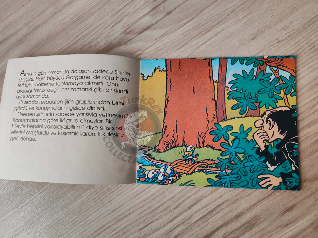 The Smurfs - Das Überraschungsei 1997 Turkish Book Turkey Die Schlümpfe Minibuch