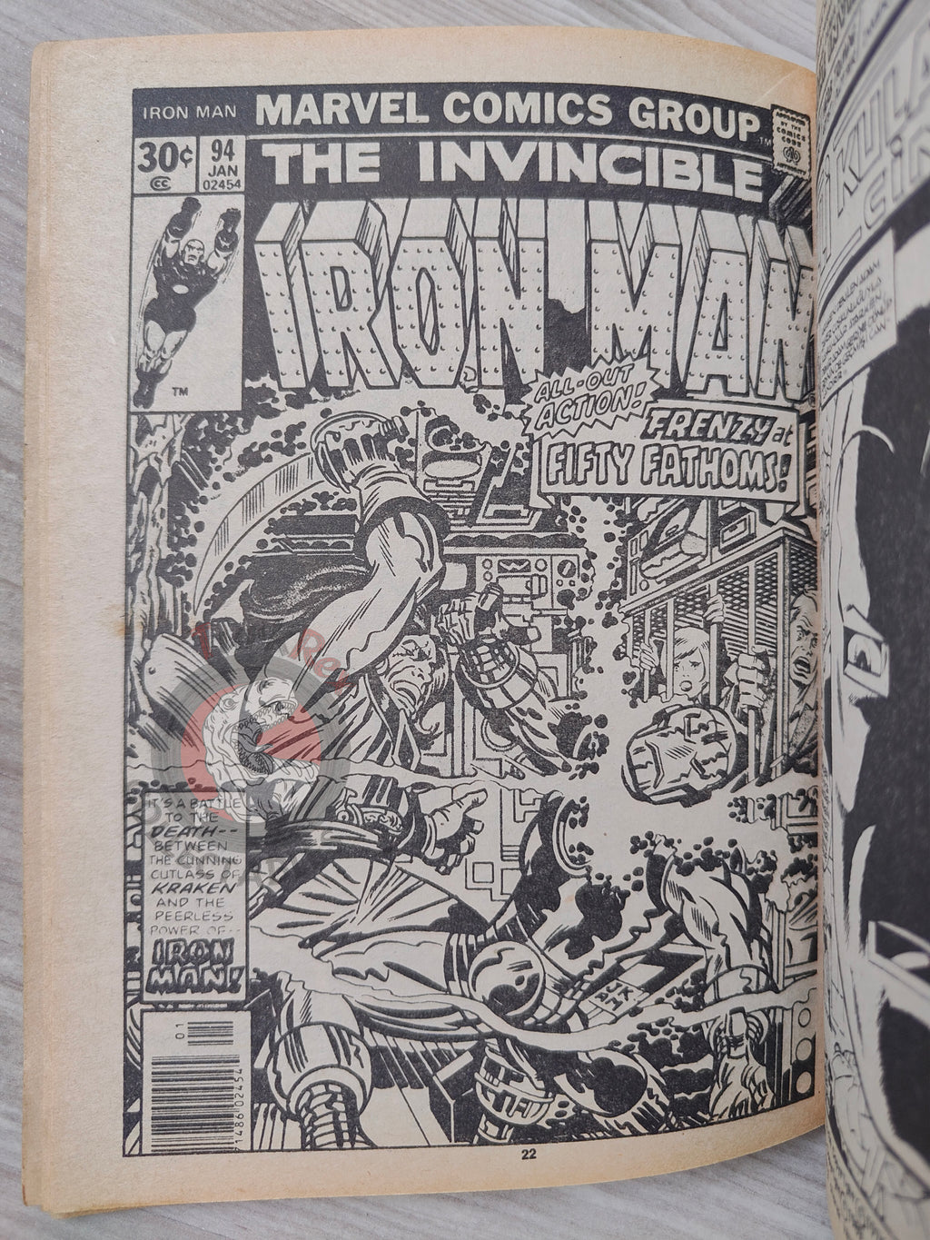 Iron Man #7 Demir Adam 1989 Turkish Comic Turkey #93 #94 #95 #96
