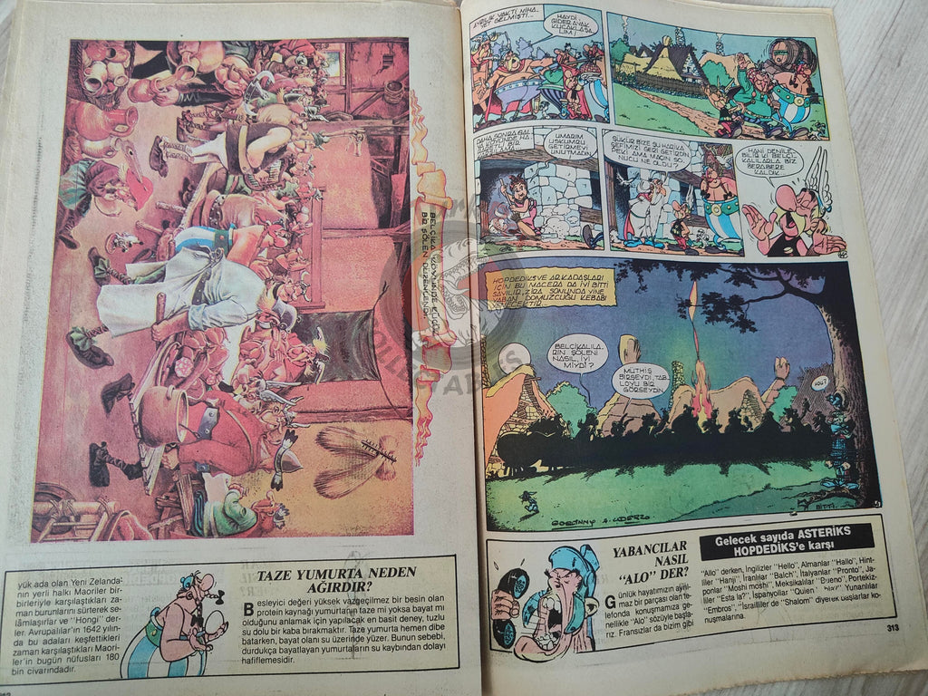 Asterix – Asterix in Belgium early 90s Turkish Edition Comic Turkey