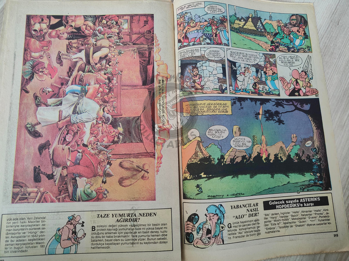 Asterix – Asterix in Belgium early 90s Turkish Edition Comic Turkey