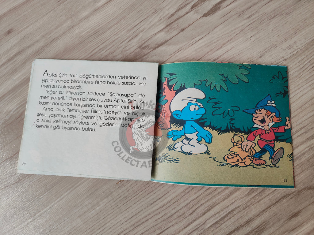 The Smurfs - Ein Schlumpf im Schlaraffenland 1997 Turkish Book Turkey Die Schlümpfe Minibuch