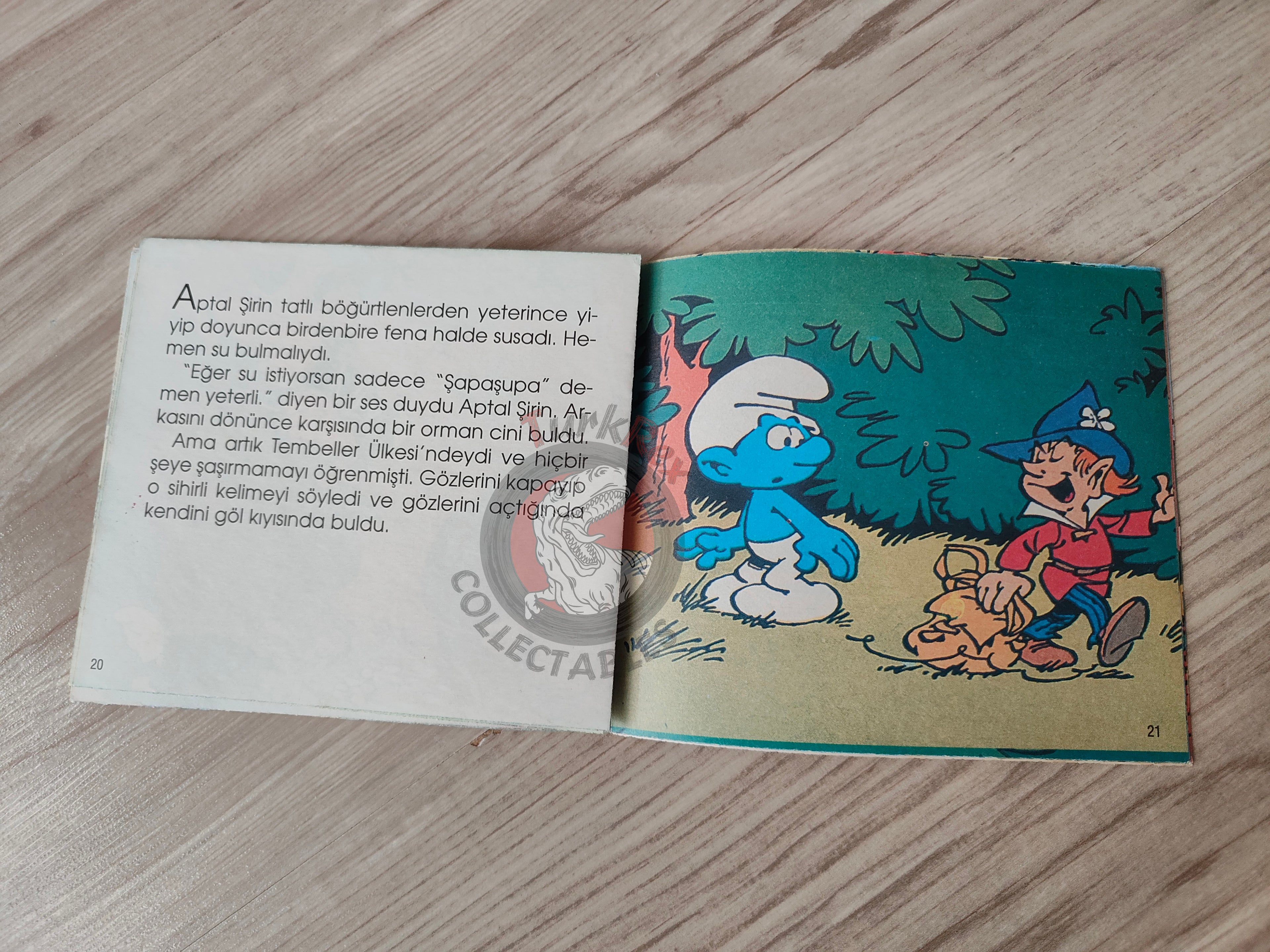 The Smurfs - Ein Schlumpf im Schlaraffenland 1997 Turkish Book Turkey Die Schlümpfe Minibuch