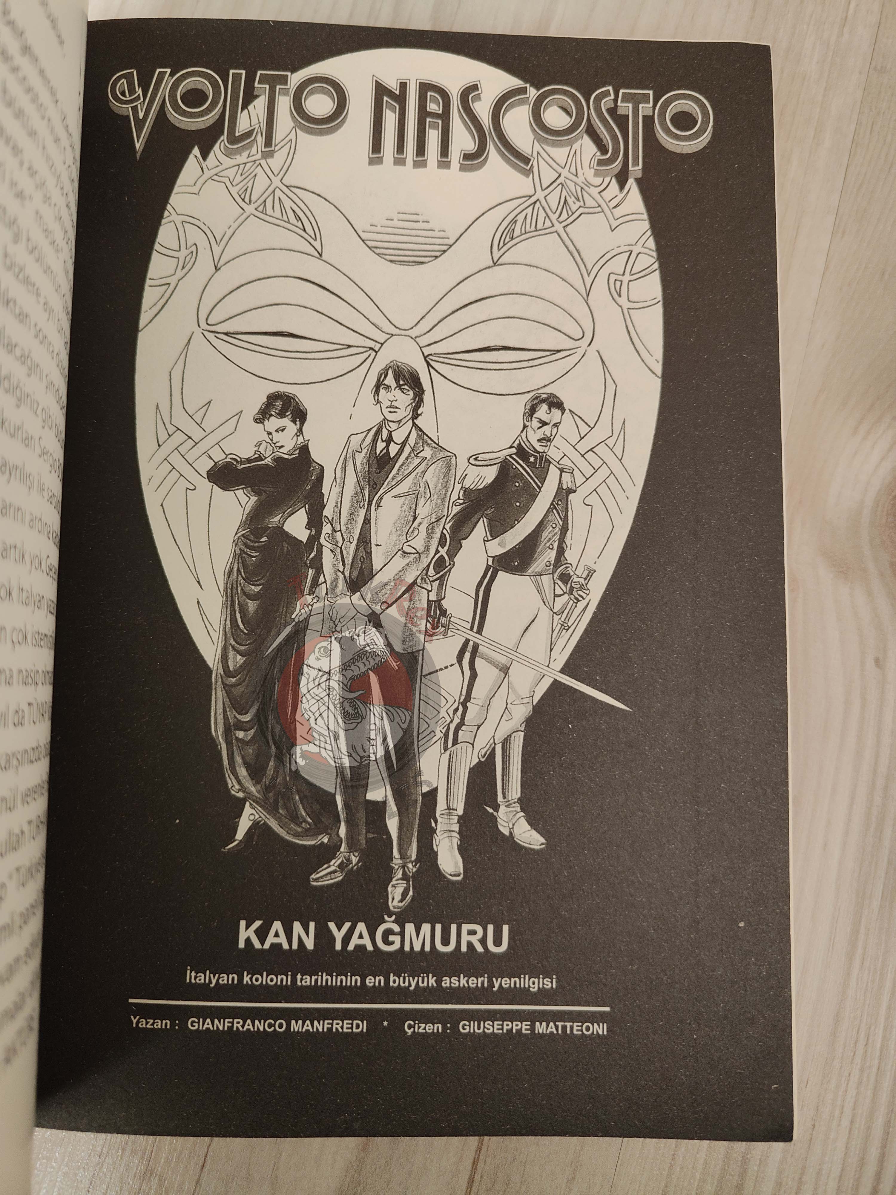 Volto Nascosto Vol #5 Pioggia di sangue Turkish Signed Comic Turkey Bonelli #9 #10