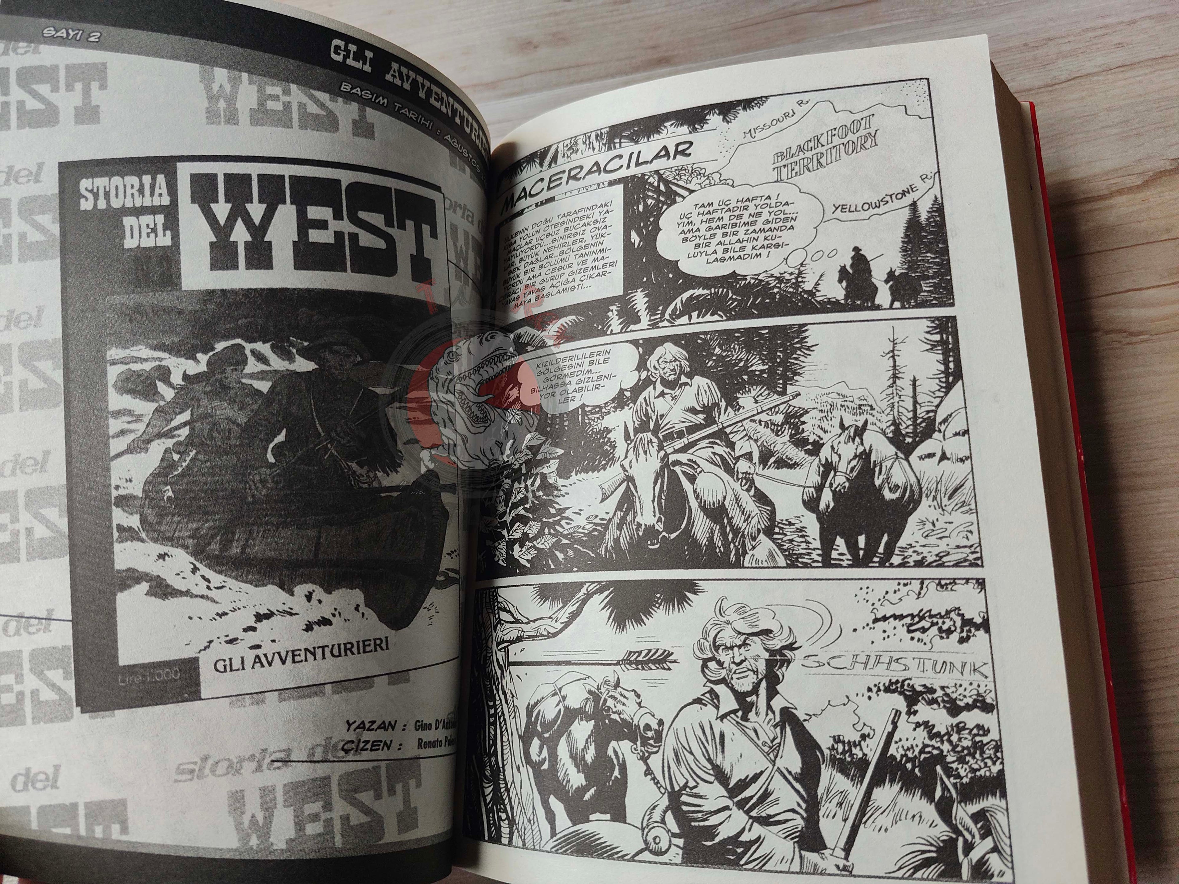Storia del West Vol #1 Verso l’ignoto Turkish Comic Turkey #1 #2 #3 #4