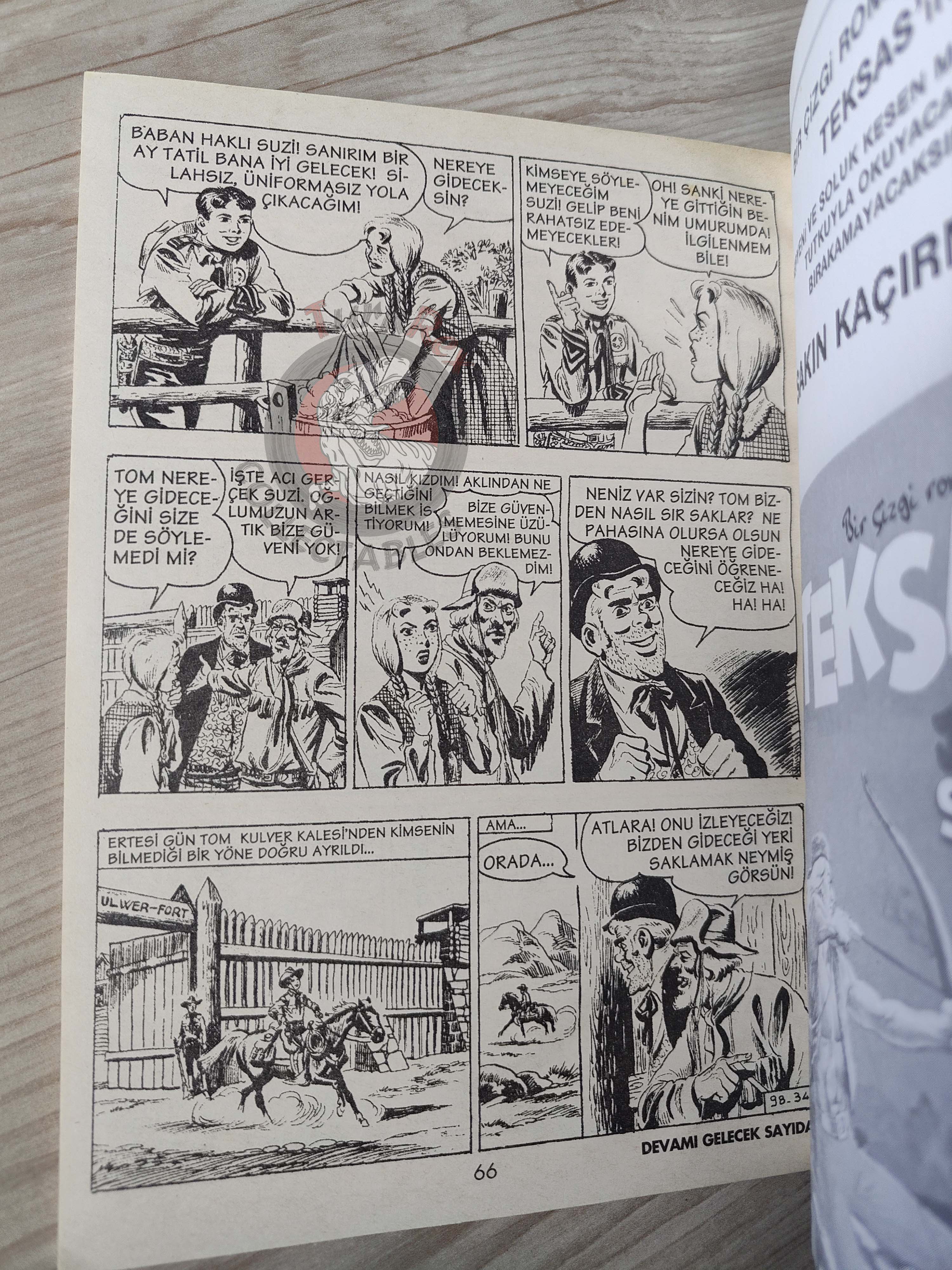 Capitan Miki #3 Alba di Fuoco Turkish Comic Turkey EsseGesse