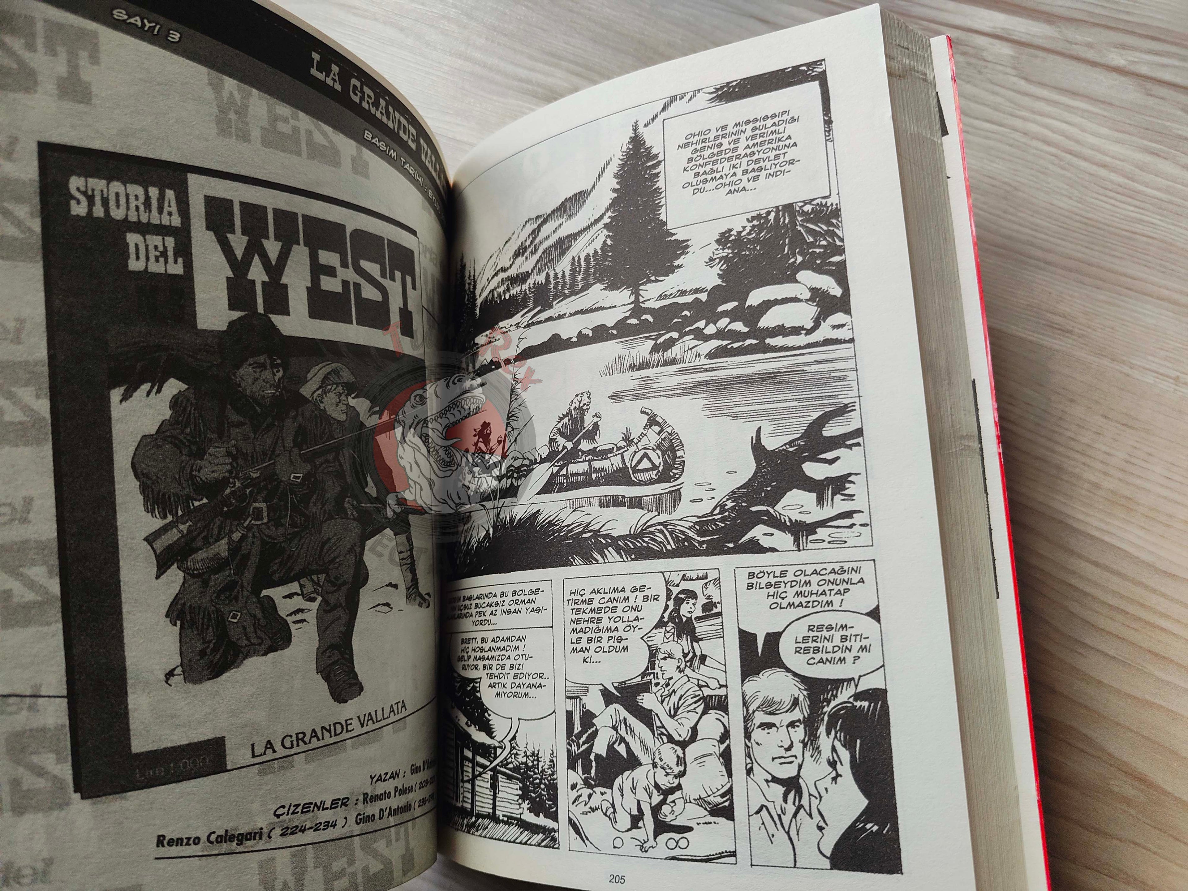 Storia del West Vol #1 Verso l’ignoto Turkish Comic Turkey #1 #2 #3 #4