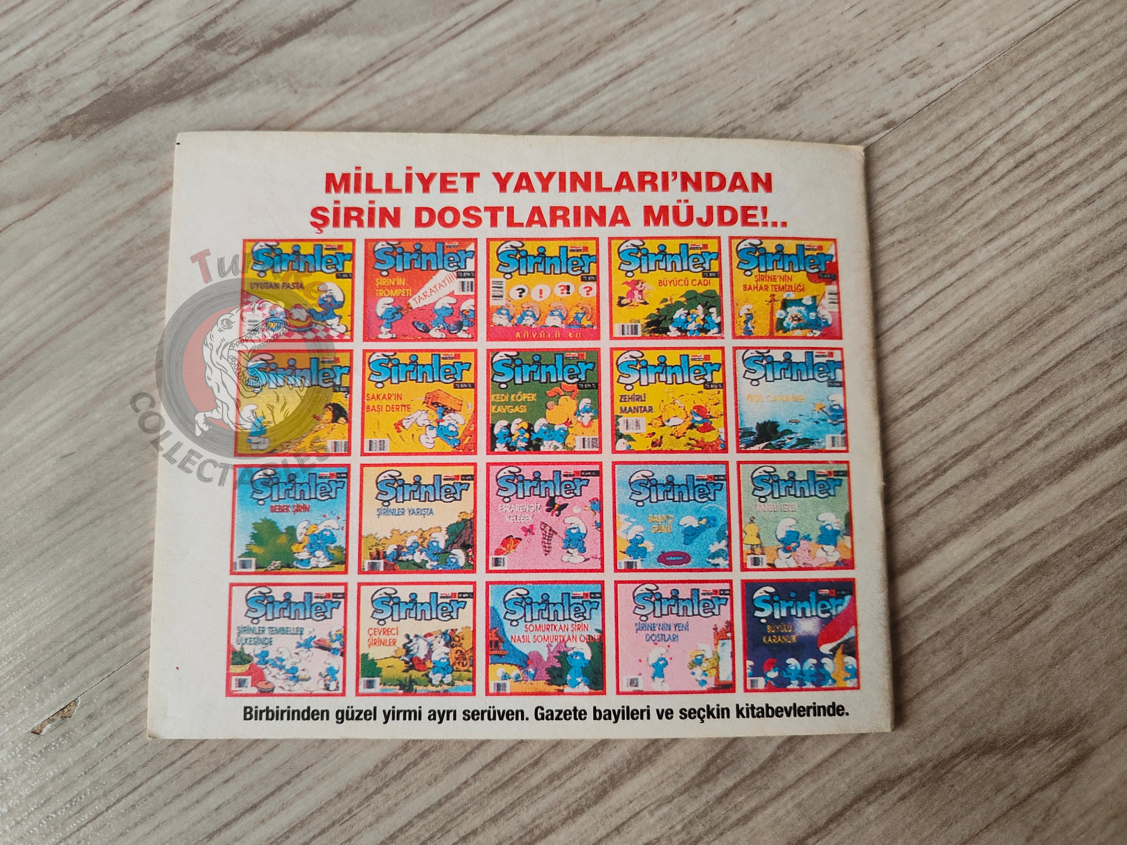 The Smurfs - Das Überraschungsei 1997 Turkish Book Turkey Die Schlümpfe Minibuch