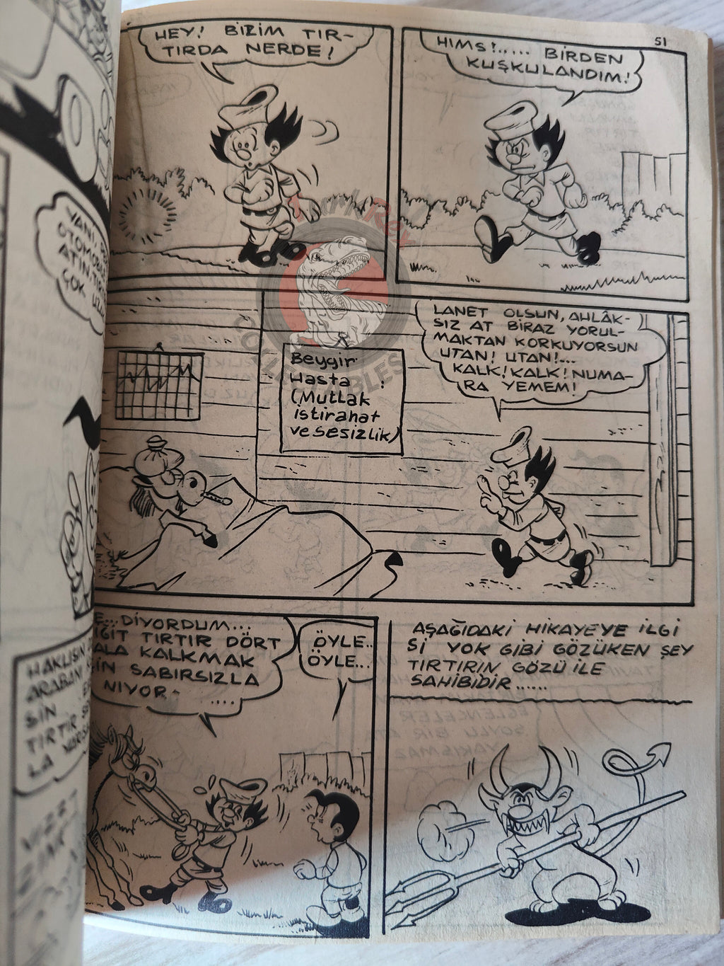 Lucky Luke #7 Ruée Sur l’Oklahoma 1972 Turkish Comic Turkey Le Vieux Nick