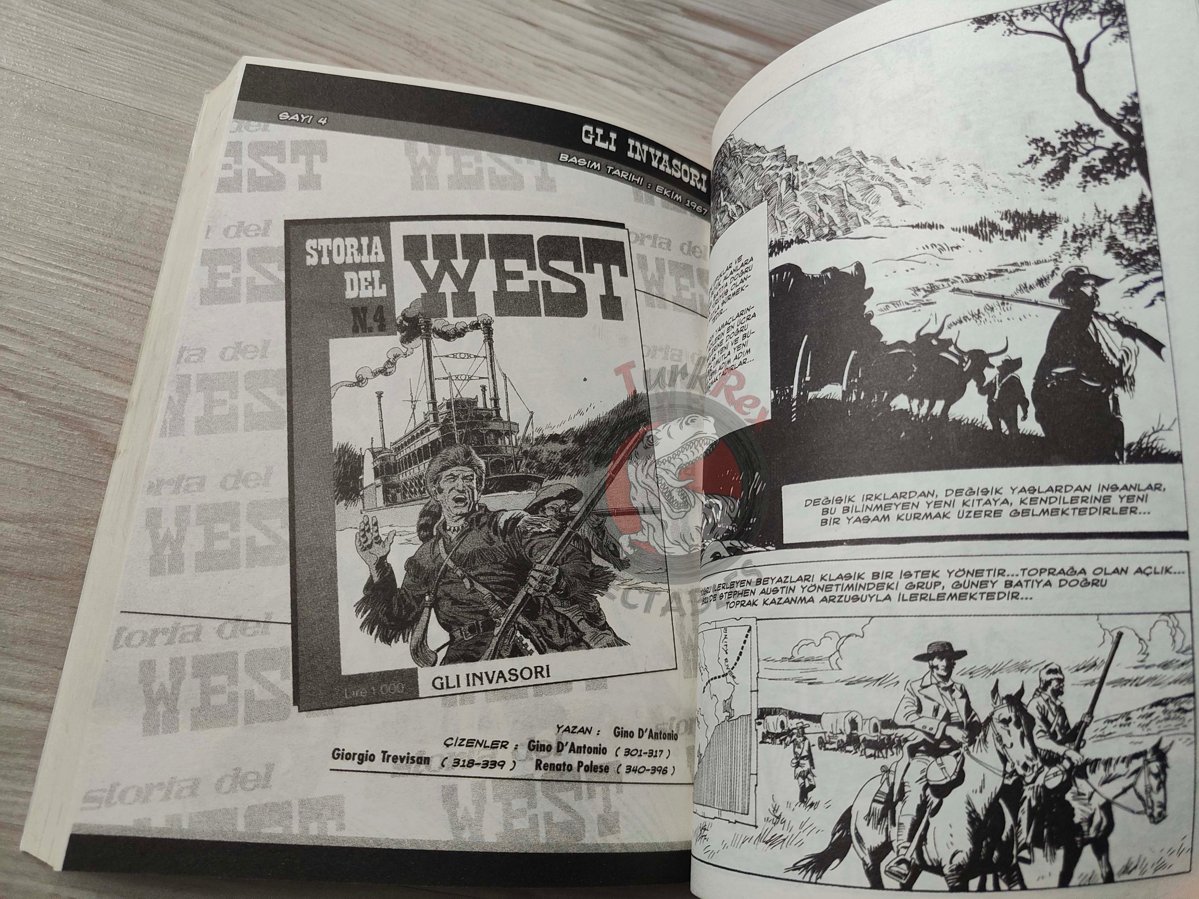 Storia del West Vol #1 Verso l’ignoto Turkish Comic Turkey #1 #2 #3 #4