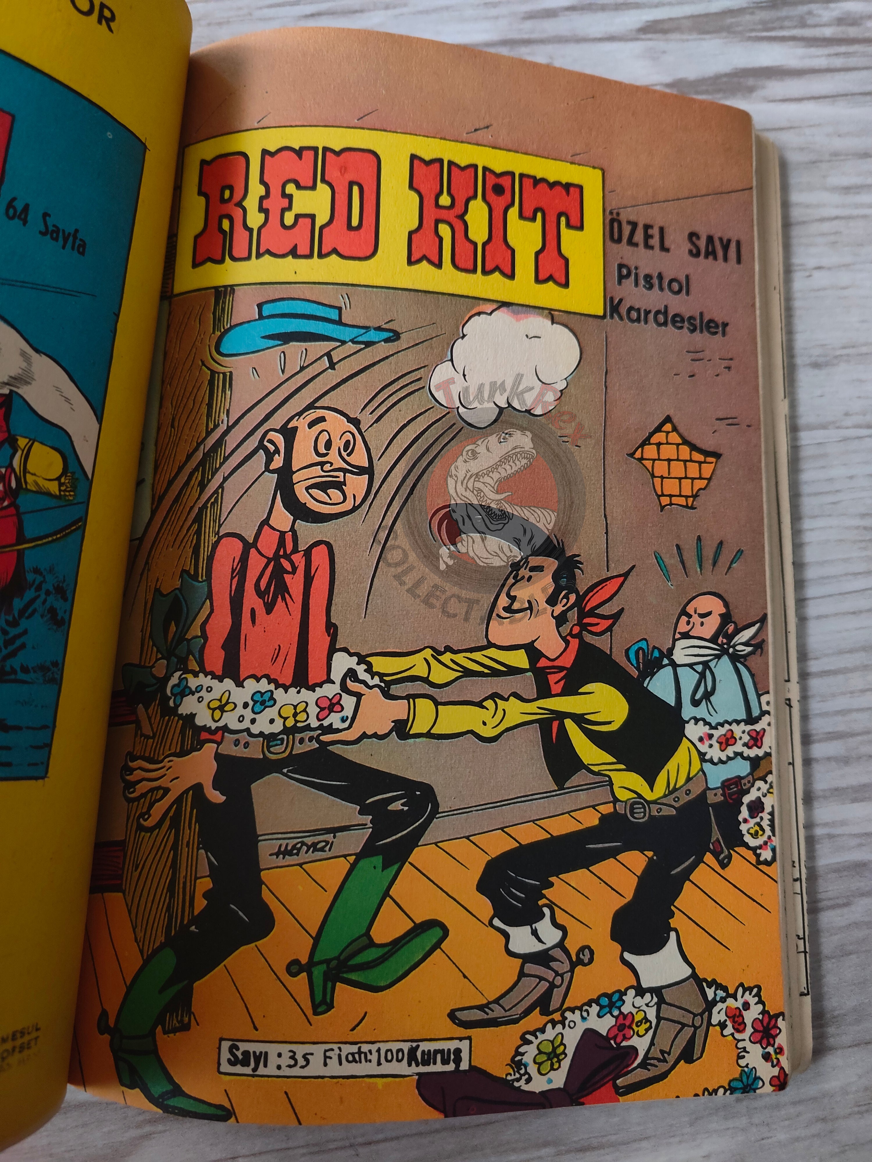 Lucky Luke #12 Rodeo 1969 Turkish Comic Turkey Vieux Nick Gaston Boule et Bil