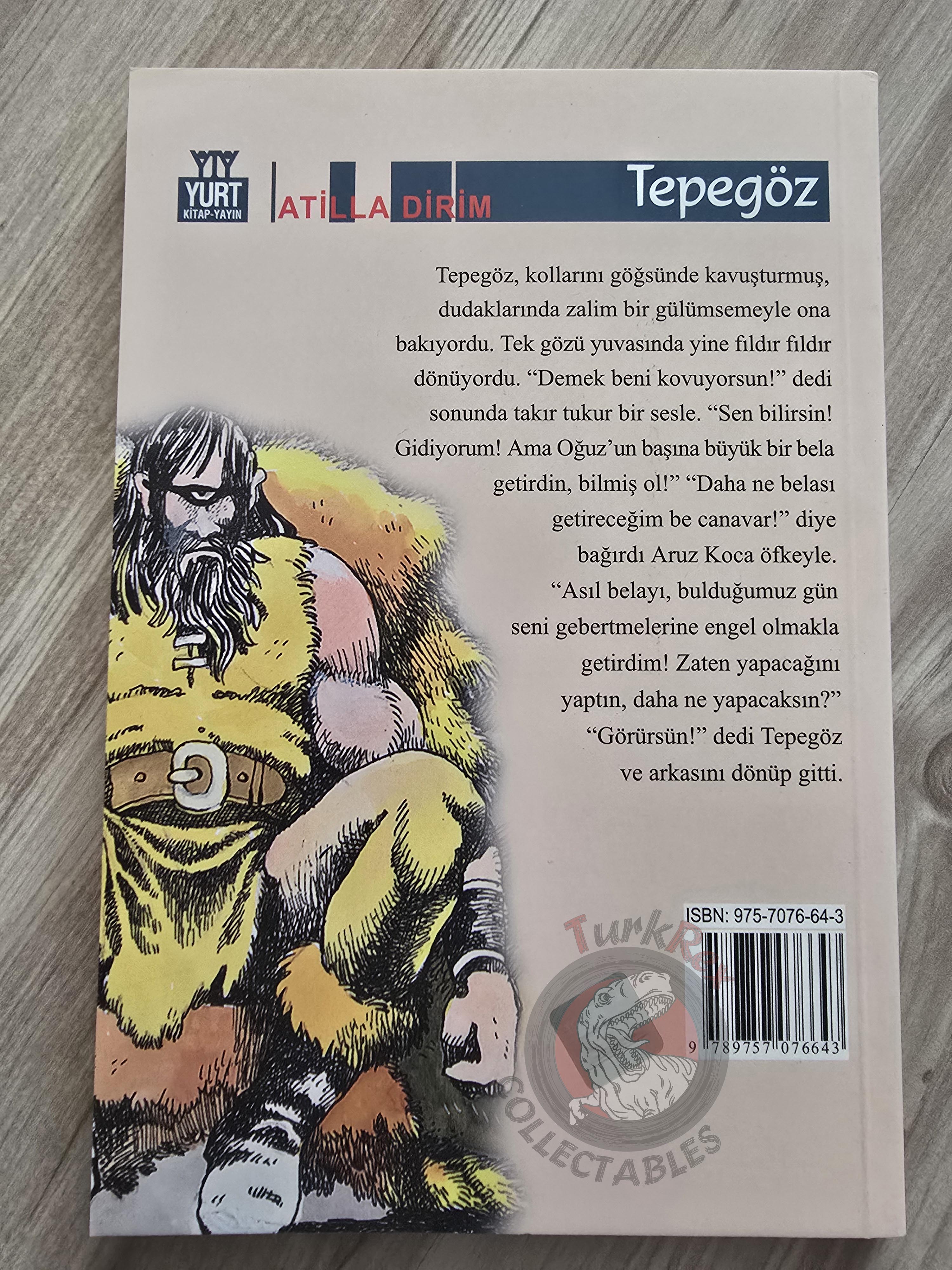 Book of Dede Korkut: Tepegöz 2003 Turkish Book Turkey Illustrated by Turkish Artist