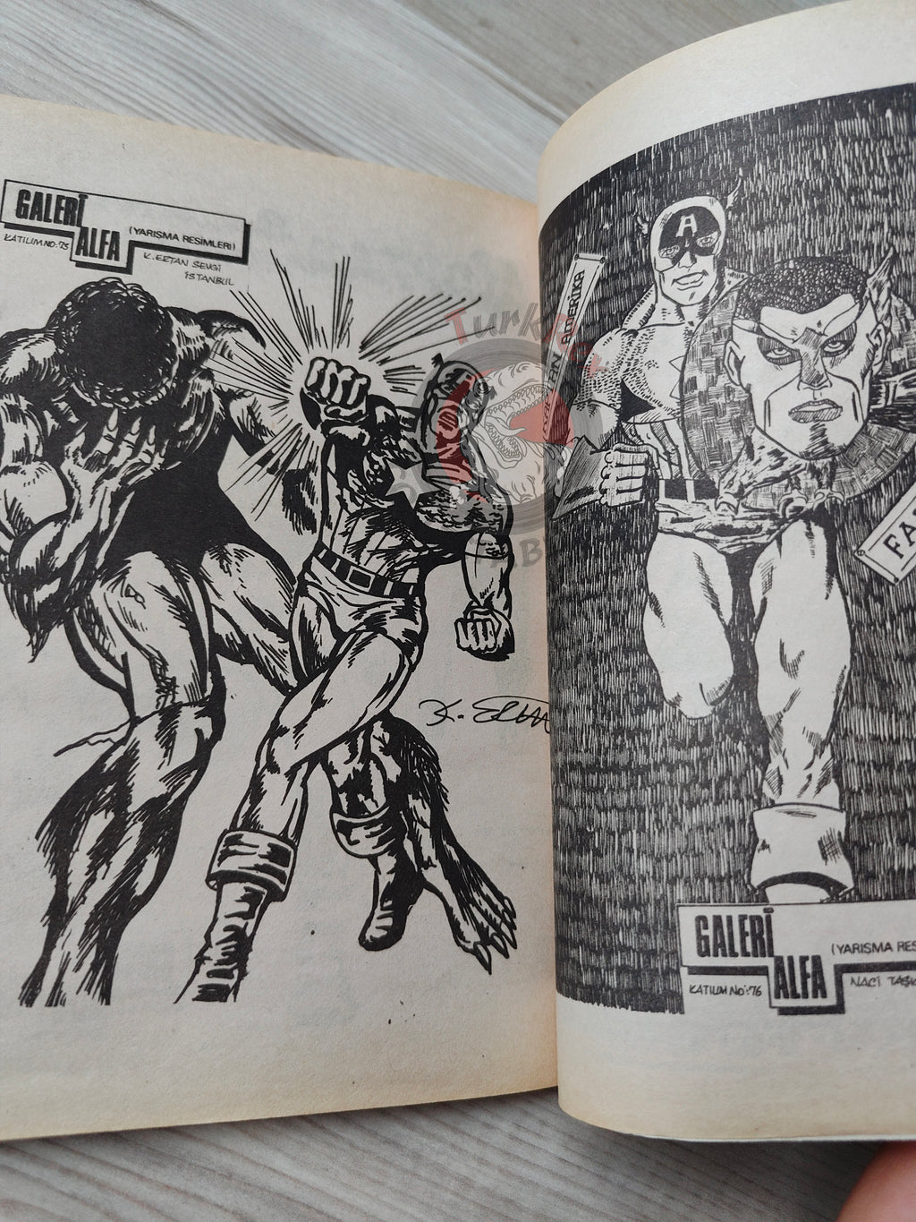 Captain America – Issue #11 1988 Turkish Comic Turkey #195 #196 #197 #198