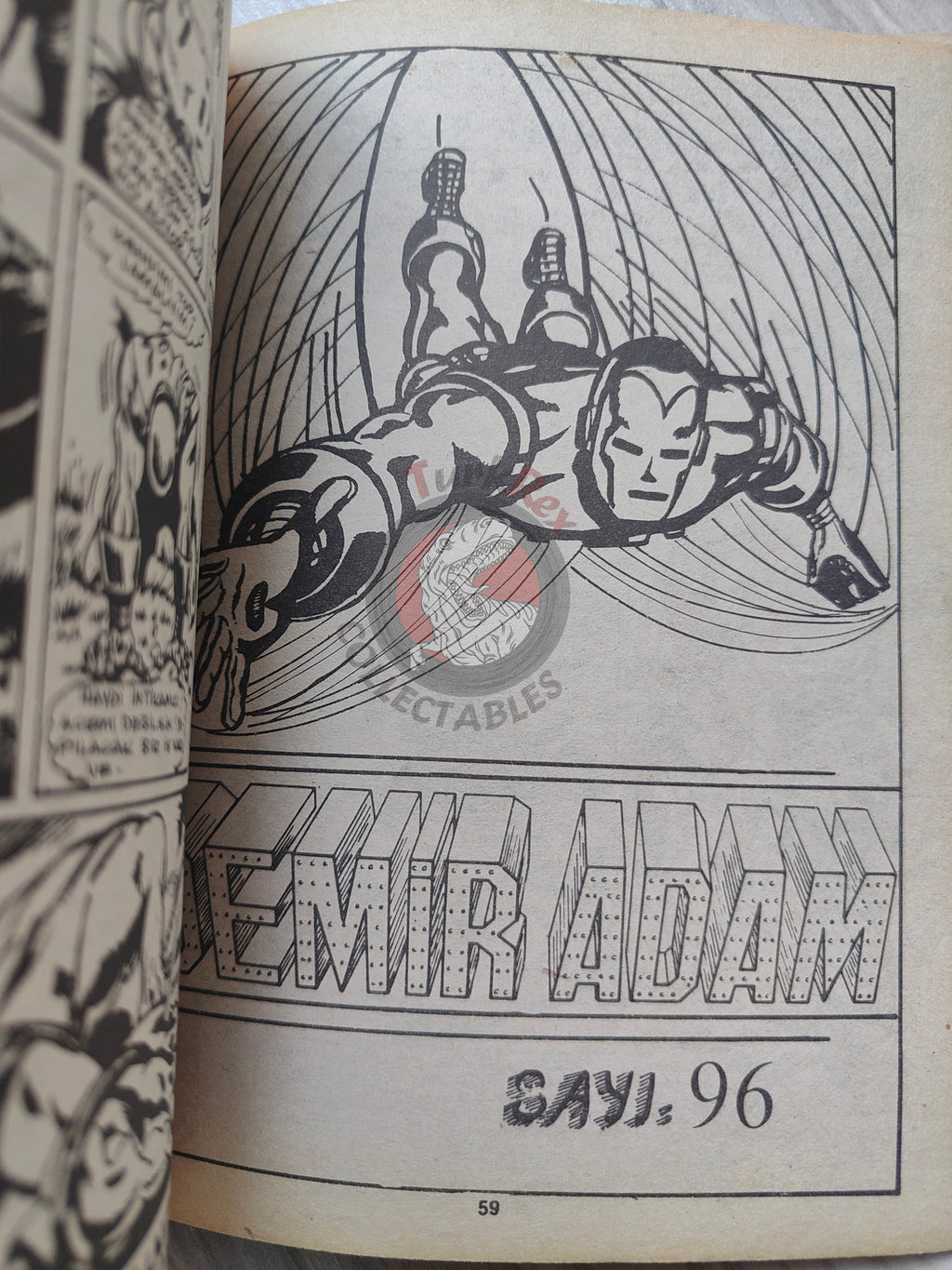 Iron Man #7 Demir Adam 1989 Turkish Comic Turkey #93 #94 #95 #96