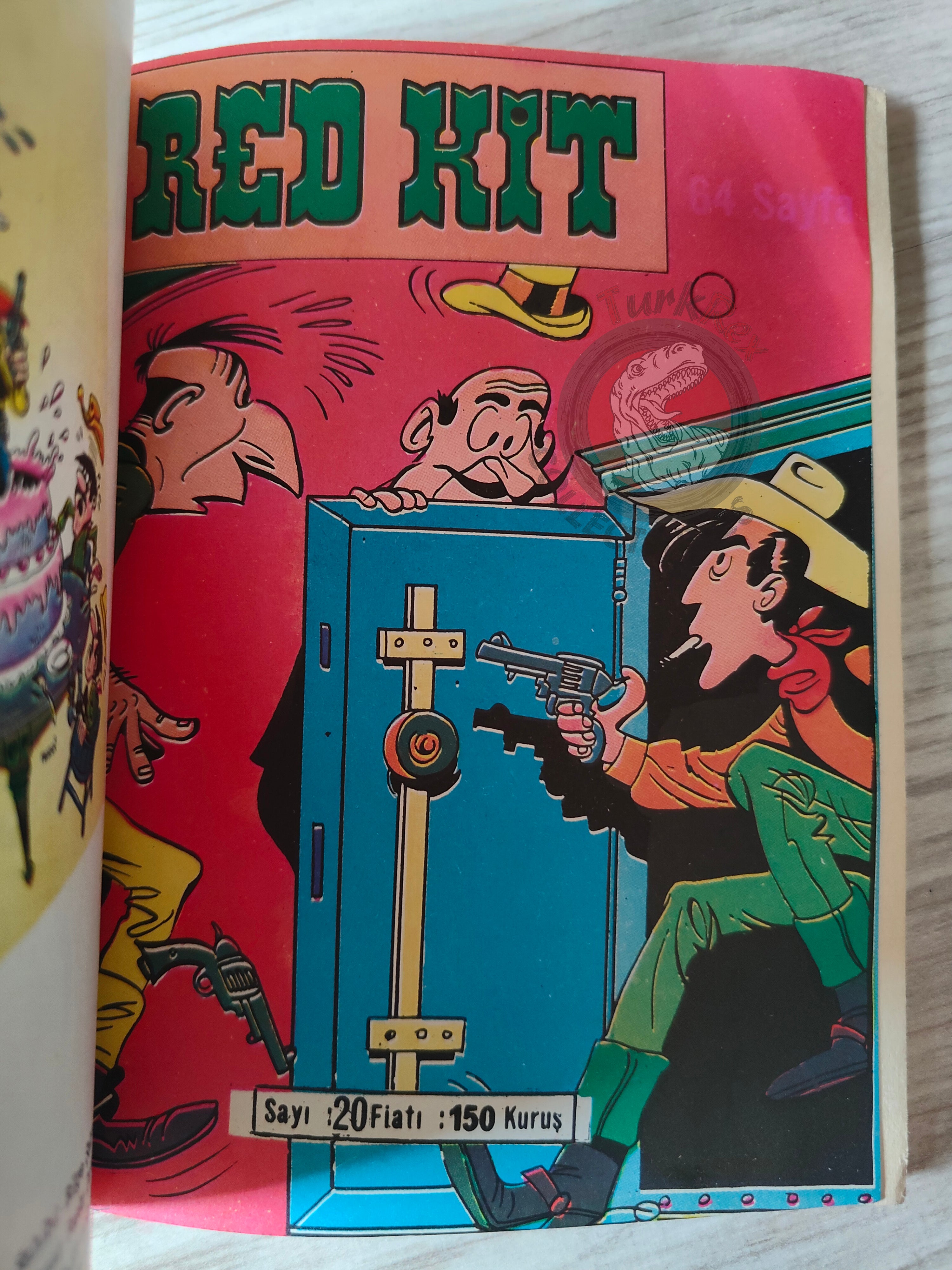 Lucky Luke #7 Ruée Sur l’Oklahoma 1972 Turkish Comic Turkey Le Vieux Nick