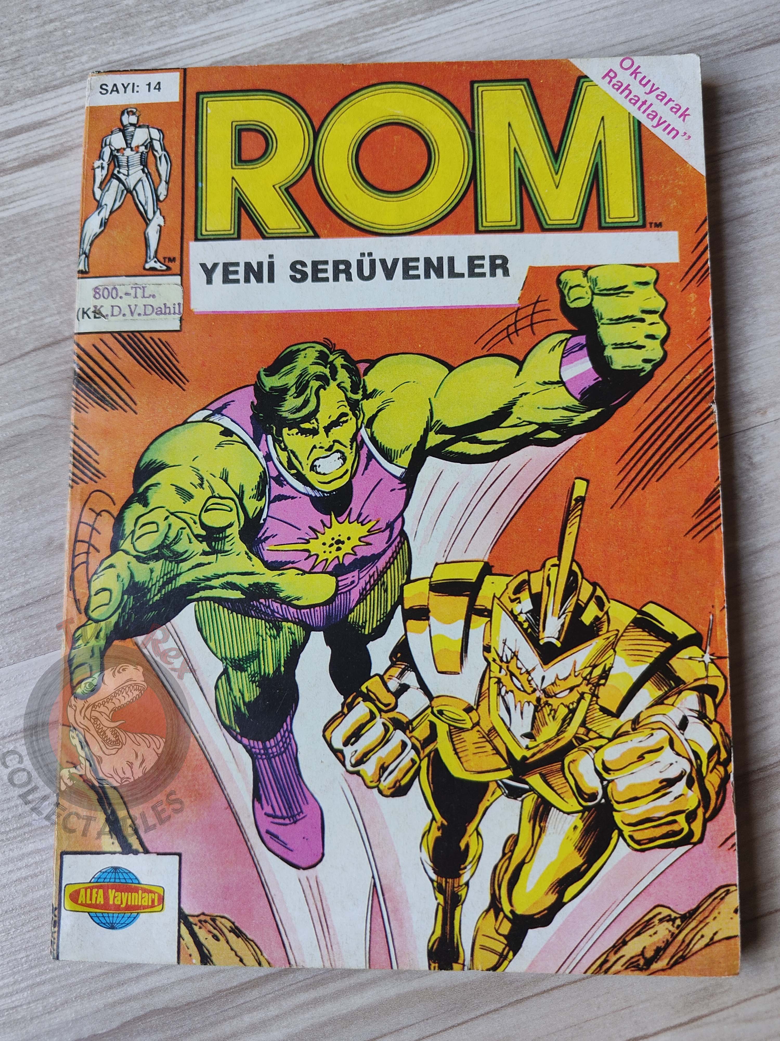 Rom the Space Knight #14 1985 Turkish Comic Turkey #59 #60 #61 #62