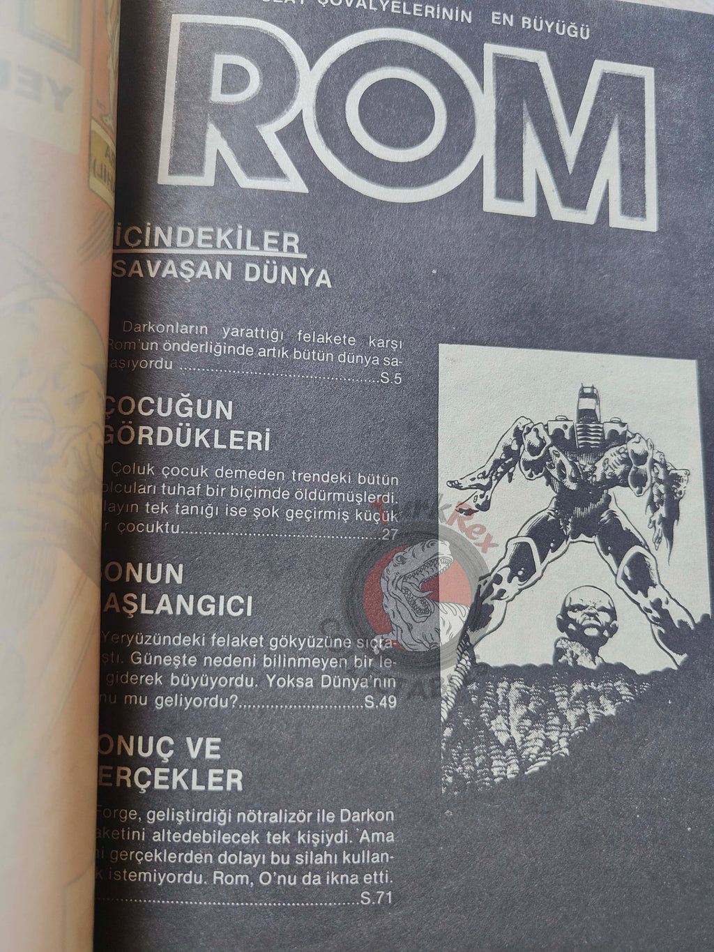 Rom the Space Knight #14 1985 Turkish Comic Turkey #59 #60 #61 #62