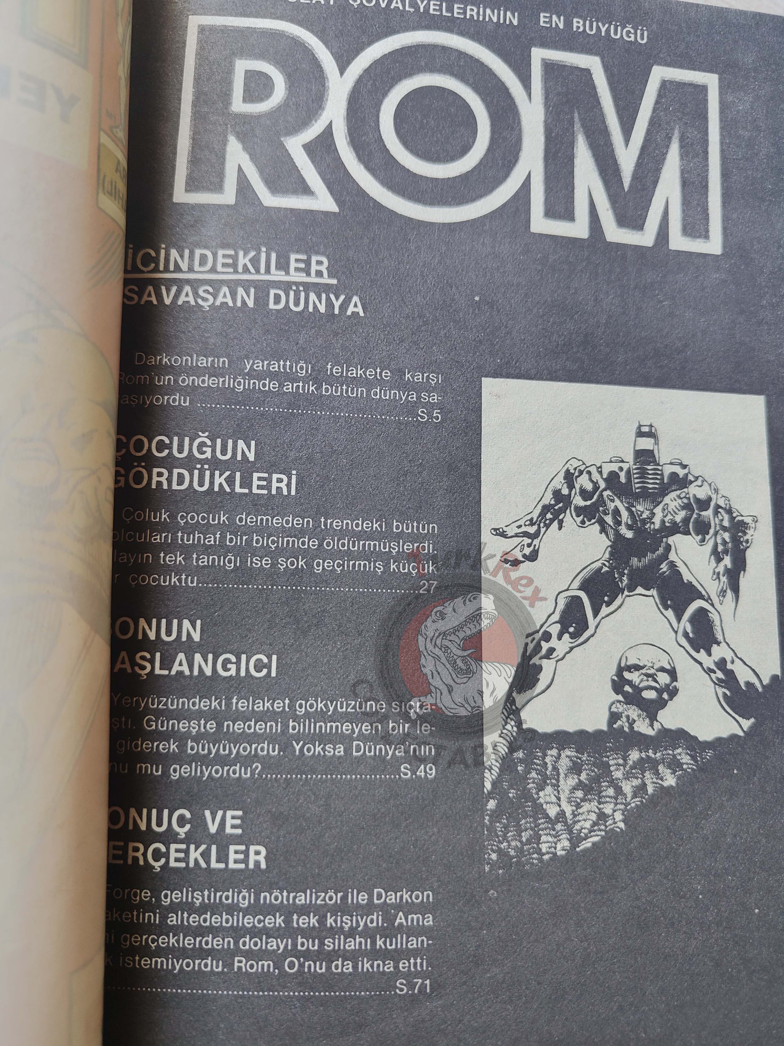 Rom the Space Knight #14 1985 Turkish Comic Turkey #59 #60 #61 #62