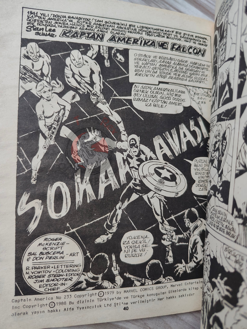 Captain America – Issue #20 1988 Turkish Comic Turkey #231 #232 #233 #234
