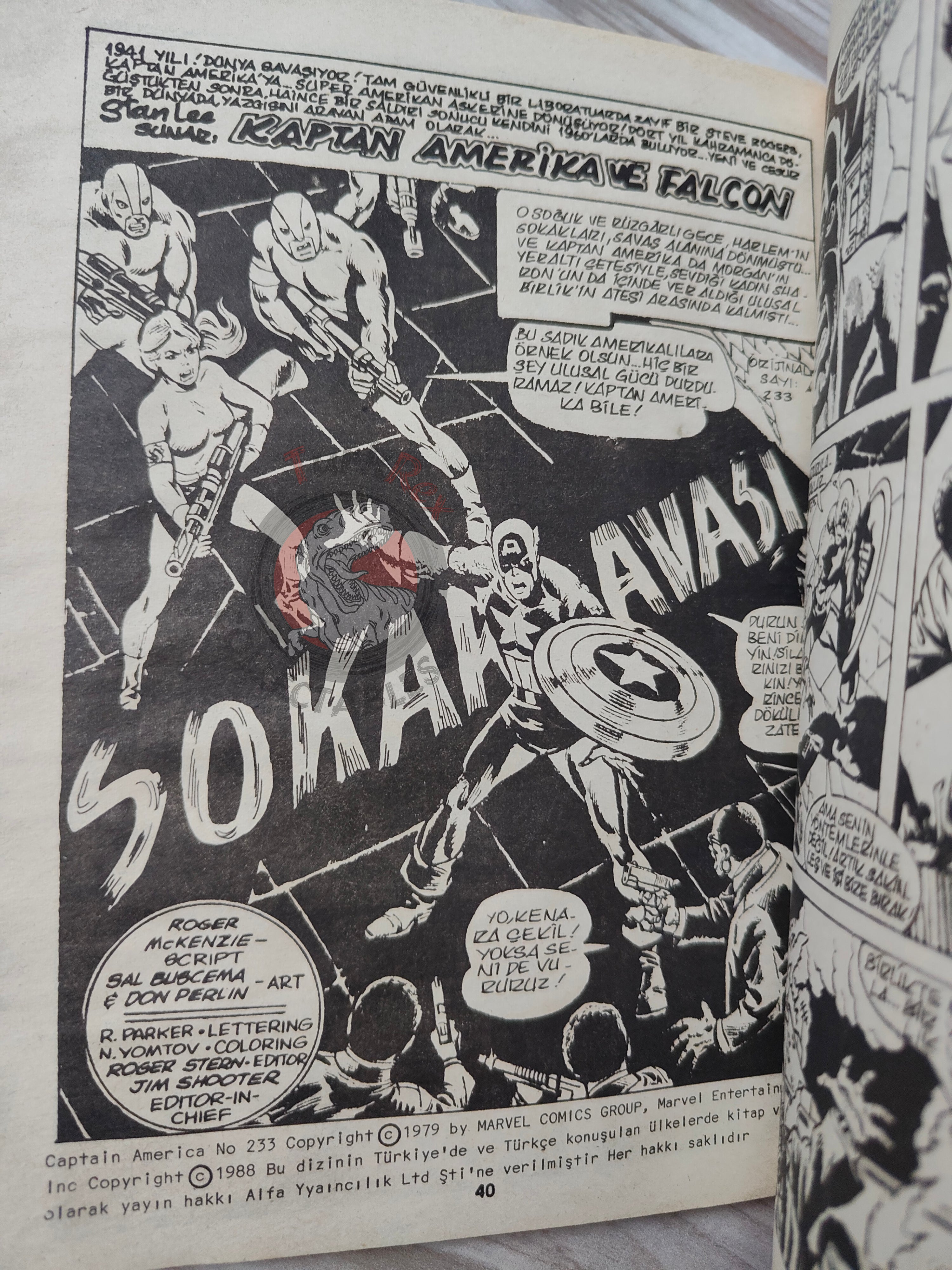 Captain America – Issue #20 1988 Turkish Comic Turkey #231 #232 #233 #234