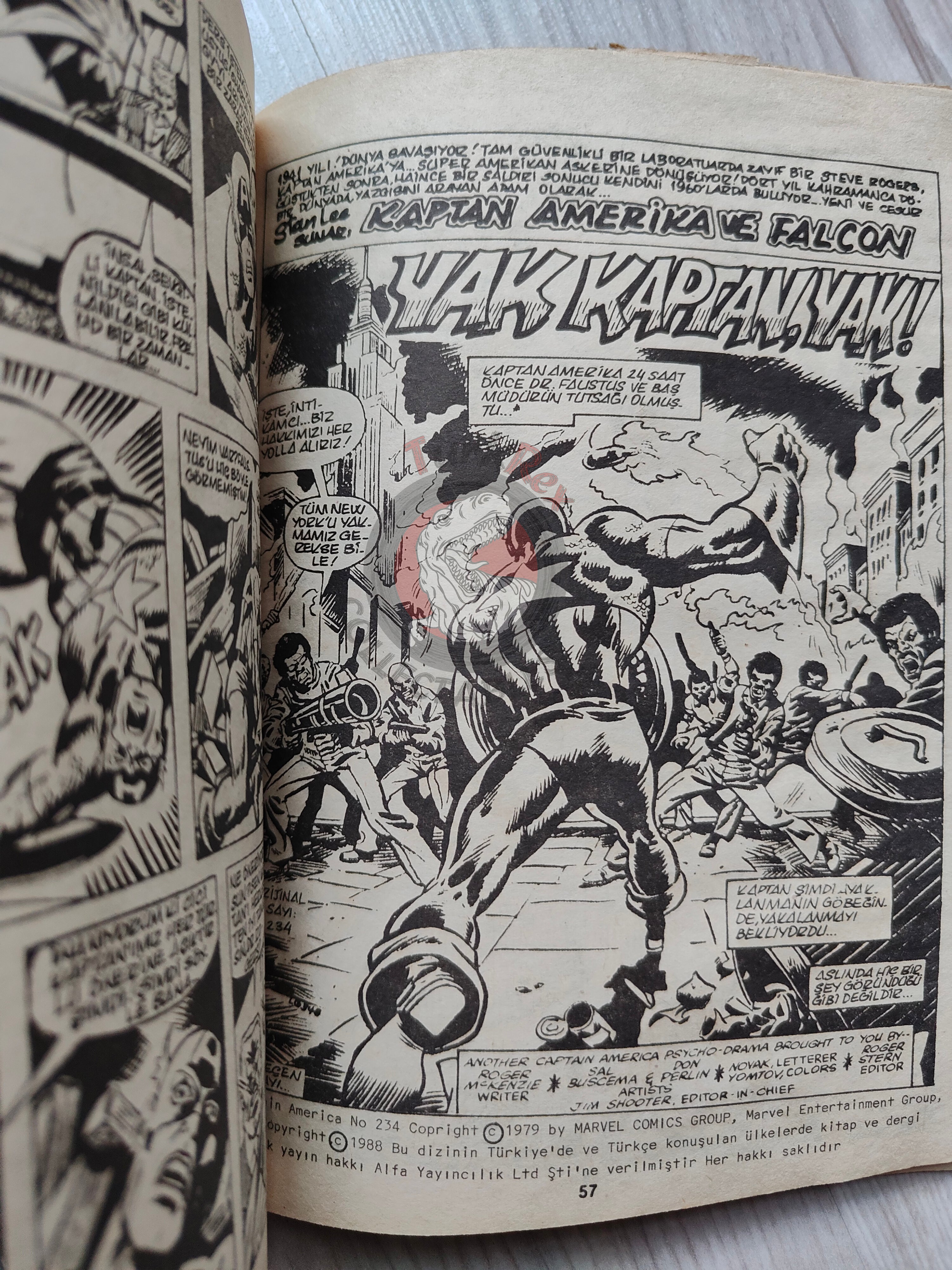 Captain America – Issue #20 1988 Turkish Comic Turkey #231 #232 #233 #234